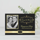 Invitations de la partie Engagement avec photo (Debout devant)