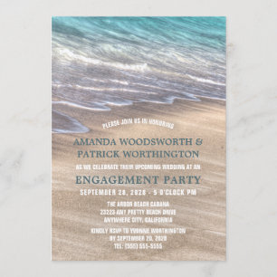 Invitations de la partie Engagement de vintage Bea