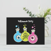 Invitations de la partie Halloween de chimie (Debout devant)