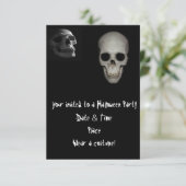 Invitations de la partie Halloween du crâne (Debout devant)