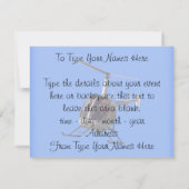 Invitations de la partie Hélicoptère Carte RSVP Hé (Dos)