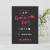 Invitations de la partie Hot Rose & Black Bachelor (Debout devant)