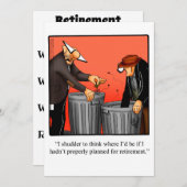 Invitations de la partie Humour de retraite (Devant / Derrière)