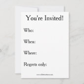 Invitations de la partie Humour de retraite "spéci (Dos)