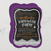 Invitations de la partie moderne d'Halloween Spook (Devant / Derrière)