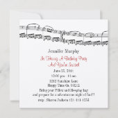 Invitations de la partie Notes musicales (Devant)