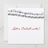 Invitations de la partie Notes musicales (Dos)