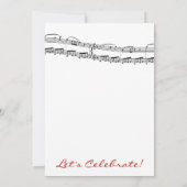 Invitations de la partie Notes musicales (Dos)