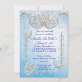 Invitations de la partie papillon diamant (Devant)