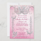 Invitations de la partie papillon diamant (Devant)