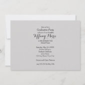 Invitations de la partie photo à la mode GRAD Over (Dos)