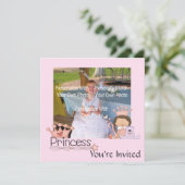 Invitations de la petite princesse rose (Debout devant)