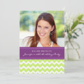 Invitations de la photo Lime Plum 20e anniversaire (Debout devant)