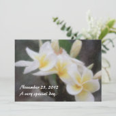 Invitations de la plumeria tropicale hawaïenne (Debout devant)