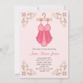 Invitations de la poupée rose Lingerie Shower Part (Devant)
