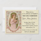 Invitations de la première communion catholique (Devant)
