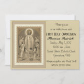 Invitations de la première communion catholique (Devant)