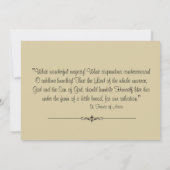 Invitations de la première communion catholique (Dos)