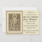 Invitations de la première communion catholique (Devant)