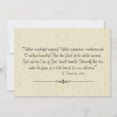 Invitations de la première communion catholique (Dos)