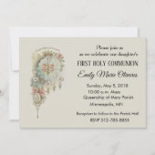 Invitations de la première communion catholique de (Devant)