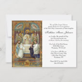 Invitations de la première communion catholique de (Devant)