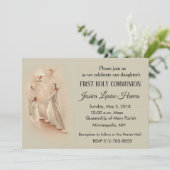 Invitations de la première communion catholique de (Debout devant)