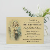 Invitations de la première communion catholique de (Debout devant)