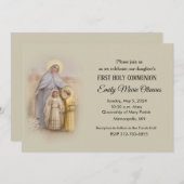 Invitations de la première communion catholique de (Devant / Derrière)