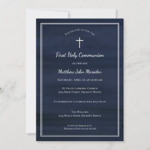 Invitations de la première communion Lavage de cou