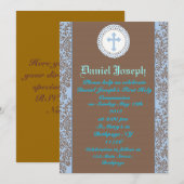 Invitations de la première communion sainte (Devant / Derrière)