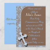 Invitations de la première communion sainte (Devant / Derrière)