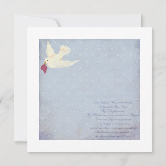 Invitations de la première sainte communion (Dos)