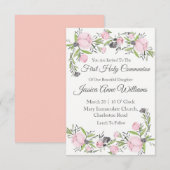 Invitations de la première sainte communion (Devant / Derrière)