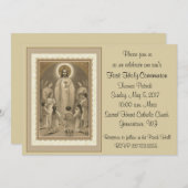Invitations de la première sainte communion (Devant / Derrière)