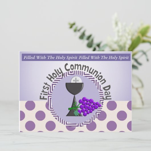 Invitations de la première sainte communion (Debout devant)