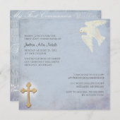 Invitations de la première sainte communion (Devant / Derrière)
