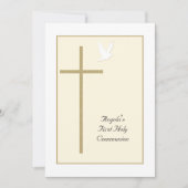 Invitations de la première sainte communion (Devant)