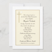 Invitations de la première sainte communion (Dos)