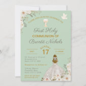 Invitations de la première sainte communion Boho C (Devant)