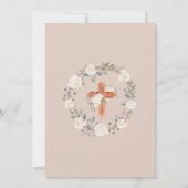 Invitations de la première sainte communion Boho C (Dos)