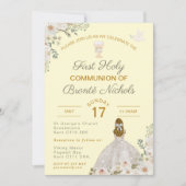 Invitations de la première sainte communion Boho C (Devant)