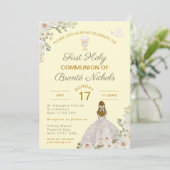 Invitations de la première sainte communion Boho C (Debout devant)