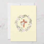 Invitations de la première sainte communion Boho C (Dos)