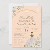 Invitations de la première sainte communion Boho C (Devant)