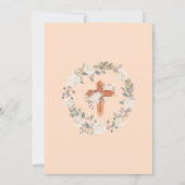 Invitations de la première sainte communion Boho C (Dos)