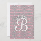Invitations de la Princess Bling Diamond Party (Dos)