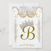 Invitations de la Princess Bling Diamond Party (Dos)