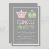 Invitations De La Princesse Ou Du Prince À Une Fêt (Devant / Derrière)