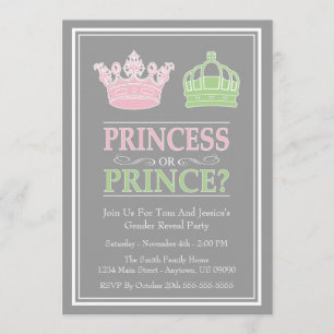 Invitations de la princesse ou du prince Genre